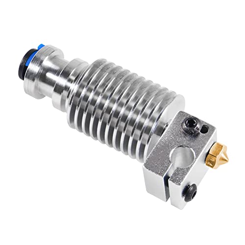 for E3D V6 Hotend Remote Short Direct Heat Sink 1.75mm, Bimetal Heatbreak, and Nozzle/Heater Block for Feeding 3D Printer Extruder