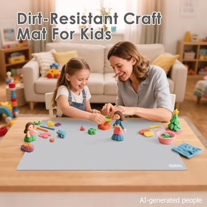 31.5" x 23.6" Extra Large Silicone Mat for Resin Casting, Crafts and Epoxy - color: Gray
