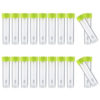 Stool Sample Collection Kit,25-30ml Screw Top Sample Jar with Spoon ﻿ - color: GREEN