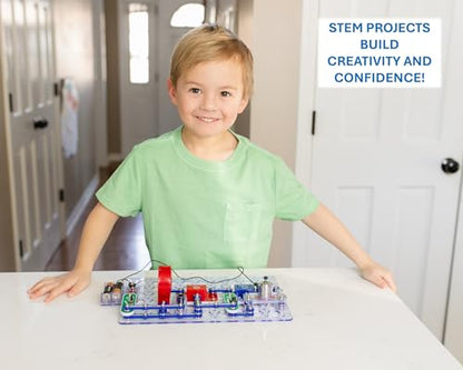 SNAP CIRCUITS Jr. SC-100 STEM Electronics Kit, 100+ Projects, Ages 8+ - size: 100 Projects