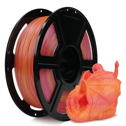 FLASHFORGE Chameleon Gradient Rapid PLA Filament Yellow & Pink, High Speed PLA Filament 1.75mm Max 500mm/s Fast Printing, Displays Shimmering Effects from Various Angles and Light - color: Chameleon Gradient Yellow & Pink