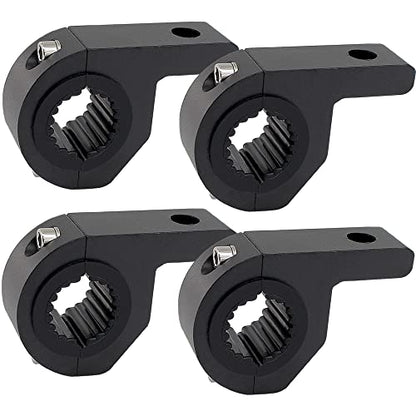 Motorcycle Bull Bar Mounting Bracket 4PCS Horizontal Light Mount Clamp Kit for 0.59" /0.75" /0.87"/0.98"/1.1"/1.25"Tubes fit for LED Driving Lights, Spotlights Fits Truck, ATV, & Motorcycle Crash Bars - size: 4pcs Mini