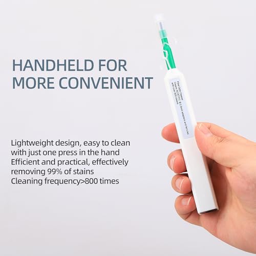Fiber Optic Cleaning Kit with Cleaning Box 1.25MM/2.5MM/MPO Cleaning Pens Soft tip Silicone Blower Pump dust Collector for SC/LC/FC Connections - size: 1PCS, style: Cleaning kit No.3