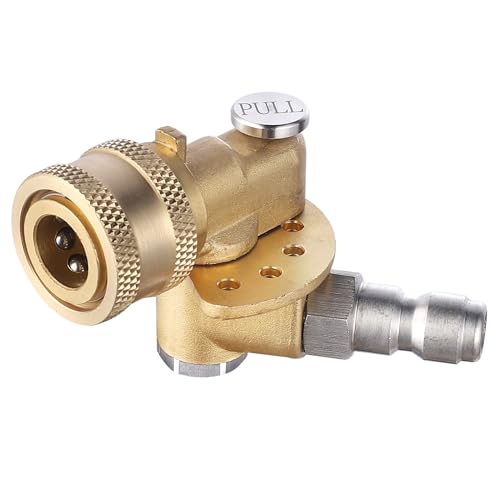 Meteor Blast Pressure Washer Pivoting Coupler, Gutter Cleaner Attachment - size: 5 angles, 120 degree