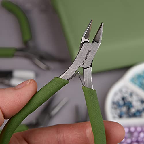 The Beadsmith Fashion Color Pliers, Jewelry Making Supply Set of 8 - color: Green