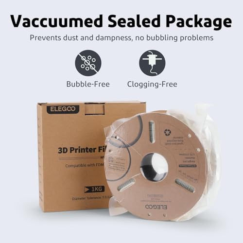 ELEGOO PLA Plus 3D Printer Filament 1.75mm Dark Blue 1KG, Neatly Wound - color: Dark Blue, size: 1KG