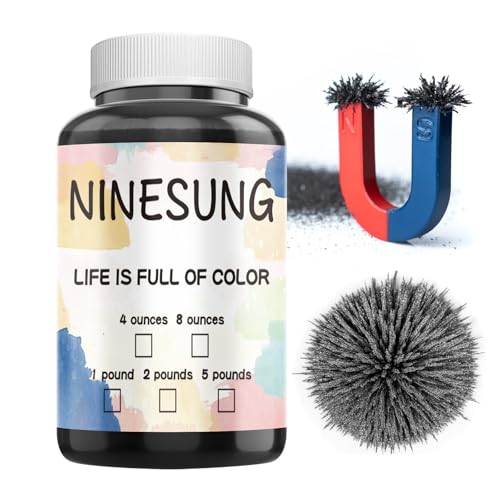 Magnetic Sand, 2 Pound Iron Filings, Iron Powder Filings Magnetic Power for Magnet Education and School Experiments Learning, Iron Oxide Powder Shavings for Science - size: 2 Pound