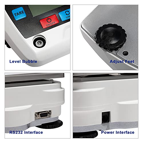 FLB Lab Analytical Balance 300g0.001g Digital Scale with Plastic Windshield - size: 300g0.001g
