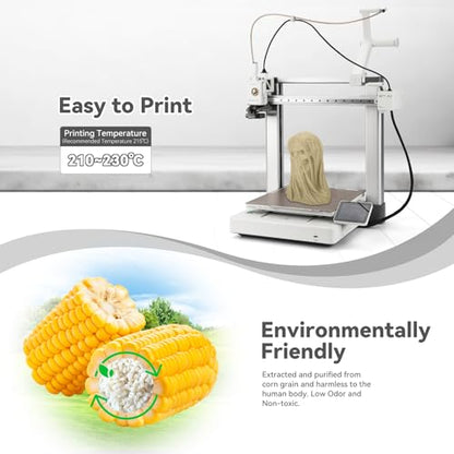 3DHoJor PLA+ 3D Printer Filament Bone White,1KG - color: Bone White