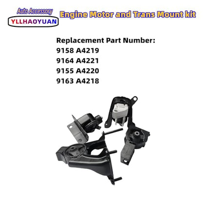 Yllhaoyuan Engine Mount Kit for 2003-2008 Corolla 1.8L - size: 2003-2008 Corolla 1.8L