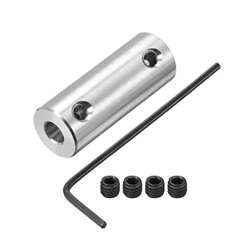 uxcell 2mm to 4mm Bore Rigid Coupling Set Screw L26XD10 Aluminum Alloy - size: 2mm to 4mm