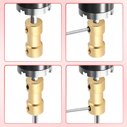 10pcs 5mm to 6mm Brass Shaft Coupling Joint Connector, Motor Shaft Extension Connector - size: 5mm to 6mm
