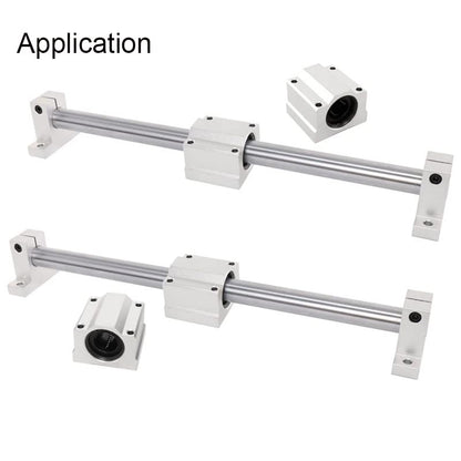 4pcs SK30 Aluminum Linear Rod Rail Shaft Support 30mm Linear Motion Guides for CNC 3D Printer - size: 30mm, style: SK