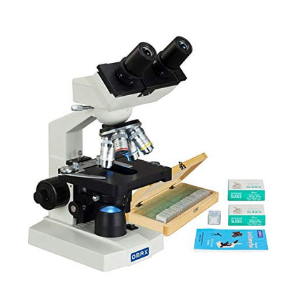 OMAX M82ES-SCP100-SAA50 Series LED Binocular Compound Microscope 2000X
