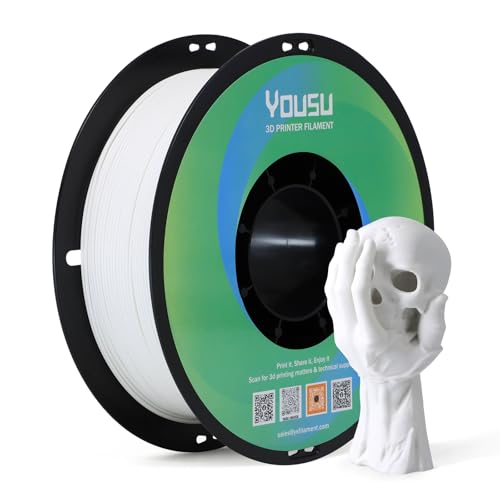YOUSU 1KG Matte Finish PLA 3D Printer Filament Bundle 1.75mm White - color: 13-matte White, size: Matte PLA