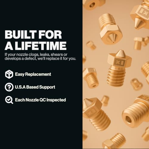 Brass 3D Printing Nozzle Volcano 0.80mm - size: 0.80mm, style: Volcano