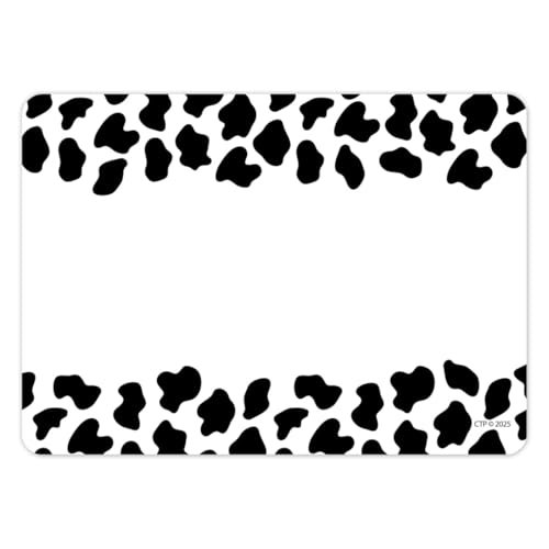 CTP Farm Friends Cow Print Labels (#11033 Creative Teaching Press) - color: Farm Friends Cow Print