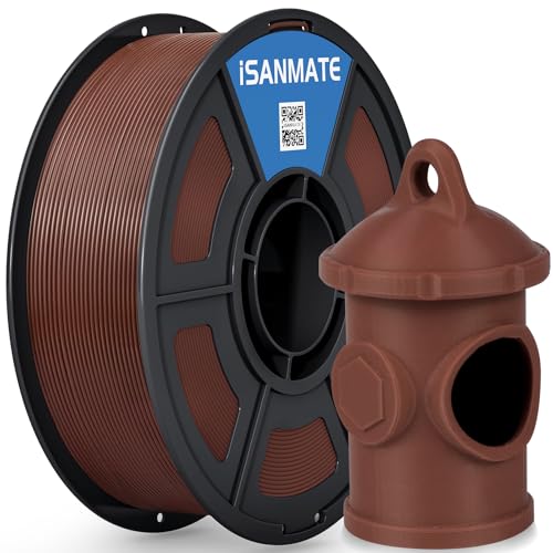 iSANMATE ASA Filament 1.75mm Brown 1KG, UV & Weather Resistant 3D Printer Filament Perfect for Outdoor Functional Parts, Dimensional Accuracy +/- 0.02mm, 1kg Spool (2.2lbs) - color: Brown