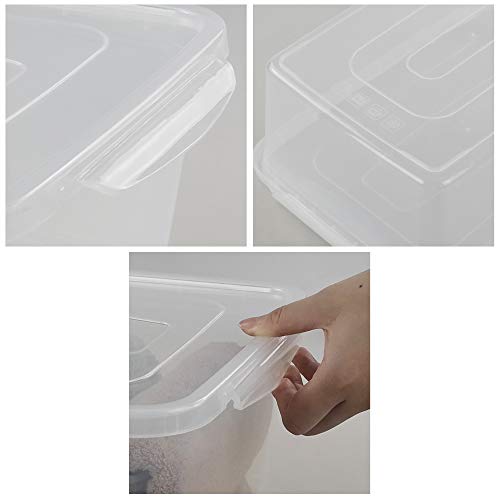 Jekiyo Clear Plastic Storage Bin, 14 Quart Latching Box with Lid, 4 Packs - size: 14 Quart