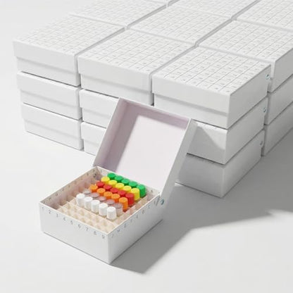 18 Pack 81 Wells Flip Caps Cardboard Freezer Box