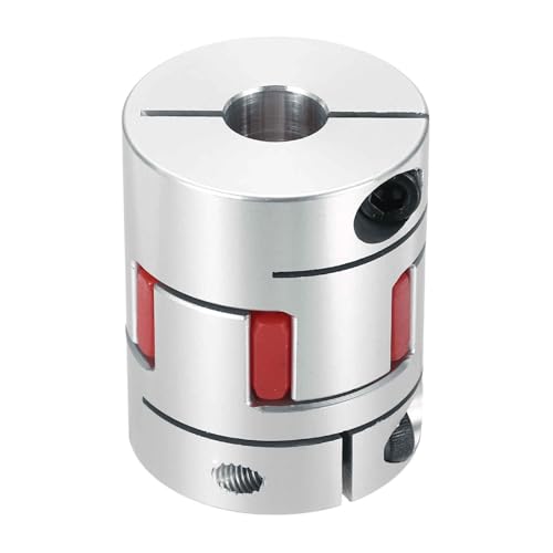 MECCANIXITY Aluminum Shaft Coupling 10mm to 13mm Flexible Spider Coupling L50mm x D40mm Coupler Jaw Spider Shaft Joint Connector for 3D Printers DIY Encoder CNC Router Milling Machine - size: D40mm Fit 10mm to 13mm