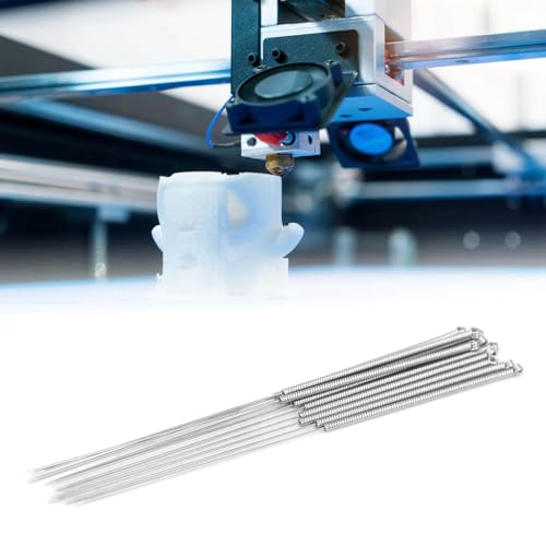 50pcs 3D Printer Nozzle Cleaning Kit No Clogger 3D Printer Tool Silver Stainless Steel 0.2/0.25/0.3/0.35/0.4mm Set for Clogged Nozzle Maintenance