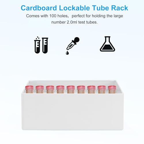 PATIKIL 81 Well Centrifuge Tube Freezer Storage Box Waterproof 12Pcs