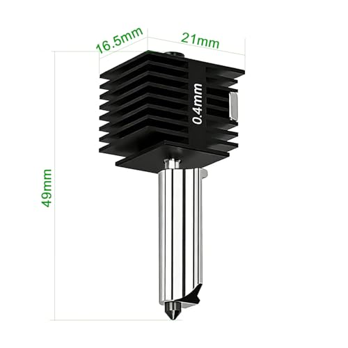 2 Pack A1 Mini & A1 Hotend Kit, 0.4mm Hardened Steel Nozzle