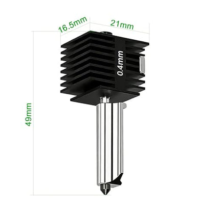 2 Pack A1 Mini & A1 Hotend Kit, 0.4mm Hardened Steel Nozzle
