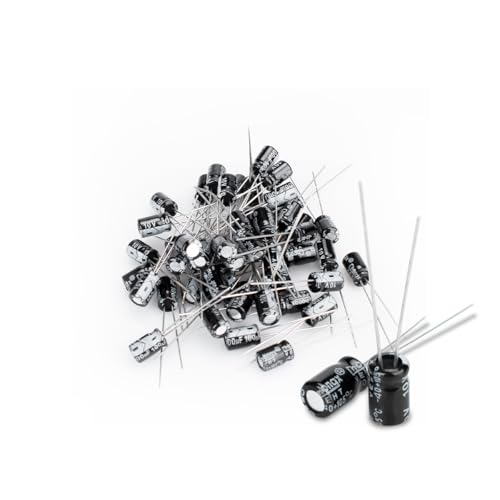 50 Pcs Electrolytic Capacitor 100uF 10V Aluminum Radial Electrolytic Capacitors - style: 10V 100uF