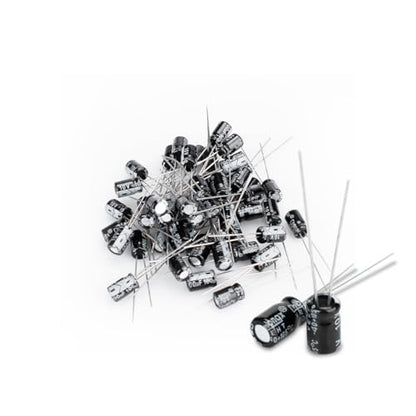 50 Pcs Electrolytic Capacitor 100uF 10V Aluminum Radial Electrolytic Capacitors - style: 10V 100uF