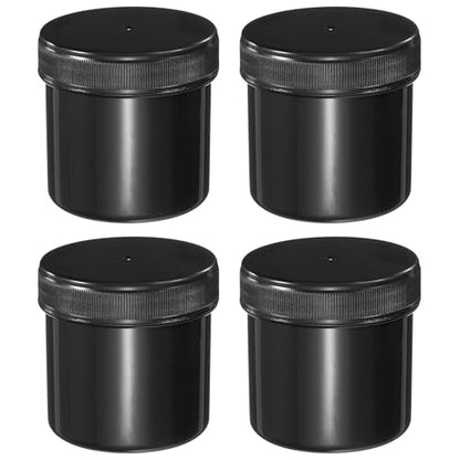 PATIKIL Wide Mouth Lab Reagent Bottles 100ml (3oz), Black 4 Pcs - color: Black, size: 100ml