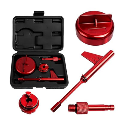 4PCS Car Transmission Fill Tool, Heavy Duty Vehicle Transmission Filler Adapter Kit, Automotive Oil Change Tool Set Accessories, Compatible with 725.0 Tronic 9 Speed (Black) - color: Black