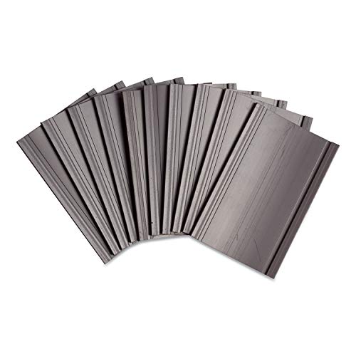 U Brands Magnetic Label Holders, 3" x 1.75", 10 Pack, Black