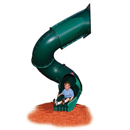 Swing-N-Slide 7 ft.Turbo Tube Slide , Green - color: Green