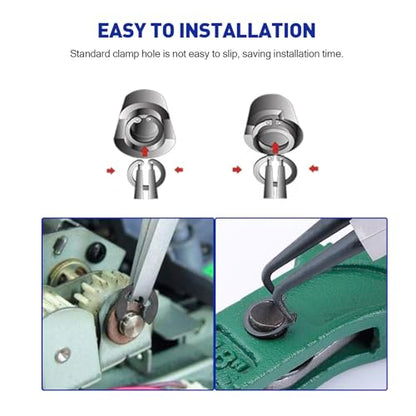 Boatsea 450Pcs Circlip Retaining Ring Kit, 3 Types 18 Sizes Incl External & Internal Circlips - size: E-Clip&External&Internal Retaining 450PCS