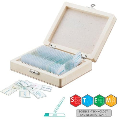 AmScope M40-PS25W Premium 85+ Piece Microscope, Color Camera