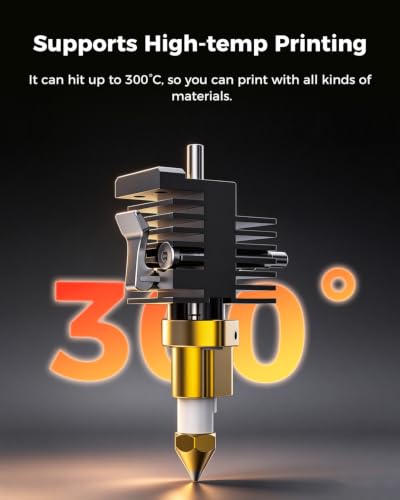 Creality Official Ender 3 V4 Hotend, All-Metal Integrated Design, Support 300°C High Temperature and 500mm/s Fast Speed Printing, Original Replacement Part - style: Hotend