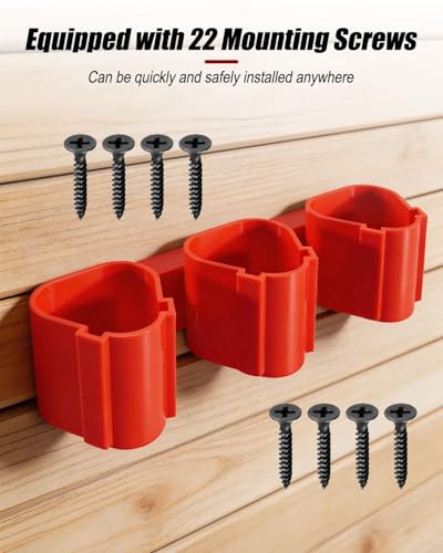 8Pcs Tool Holder Fit for Milwaukee M12 Drill Tools Storage Wall Mount