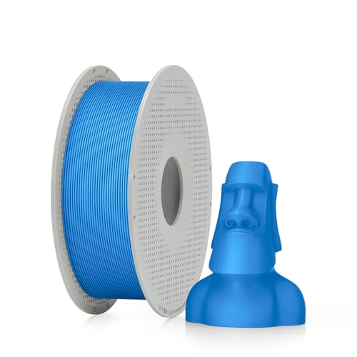 Bambu Lab PLA Matte 3D Printer Filament 1.75mm RFID 1kg with Spool, Marine Blue - color: Marine Blue, size: With Spool