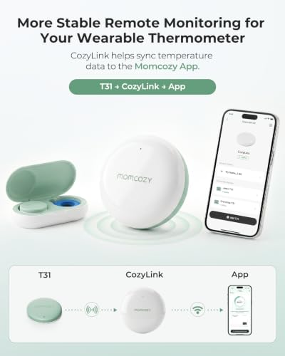 Momcozy CozyLink for Wearable Digital Thermometer, Accessory Only - size: Cozylink