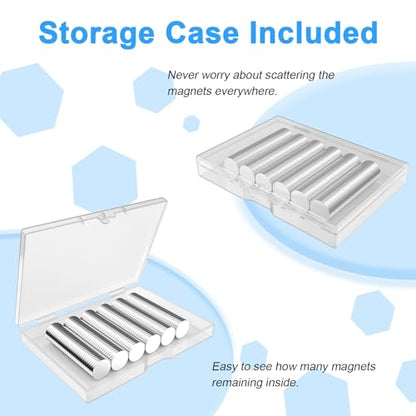 Mini Magnets, 2x1 mm Small Round Magnetic 600 Pack - size: 2x1 mm