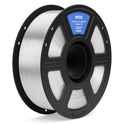 ELEGOO PETG 3D Printer Filament 1.75mm Transparent 1KG - color: Transparent
