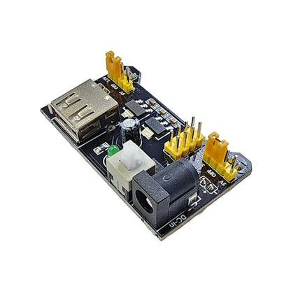 Breadboard Power Supply Module 2-Pack, 3.3V 5V Selectable Output, for Solderless Breadboard, Arduino, ESP32, ESP8266, Raspberry Pi, DIY Electronics