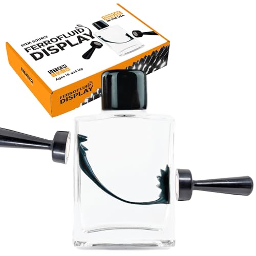 Ferrofluid Display Kit, Magnetic Liquid Science Desk Toy with 2 Magnets - color: Black Handle3