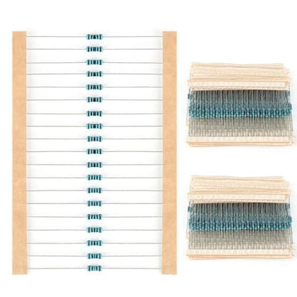 600Pcs 30 Values Resistor Kit 1/4W, 10R-1M RoHS CompliantResistor Assortment Kit Metal Carbon Film Fixed 1% Electrical Resistors Set...