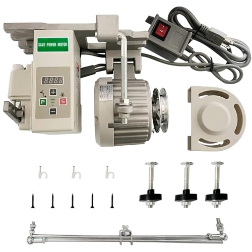 Sewing Machine Motor AC110V Industrial Brushless Servo Motor with Controller and Foot Switch Reversible (450W) - color: 450W