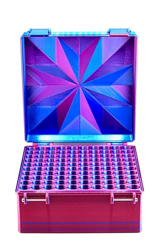 200-Slot 3 ml Vial Case | Clinic & Jumbo Bulk Storage | Organizer for GLP-1, Peptides, Research - color: Black