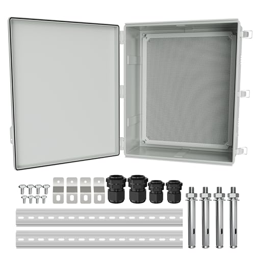 Joinfworld Outdoor Electrical Box 24.8"x20.9"x9.8" Weatherproof IP67 - size: 24.8"x20.9"x9.8"