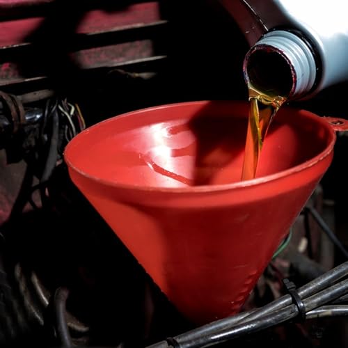 5-Piece Automotive Oil Funnel Set,with Flexible Neck,Funnel Flexible,